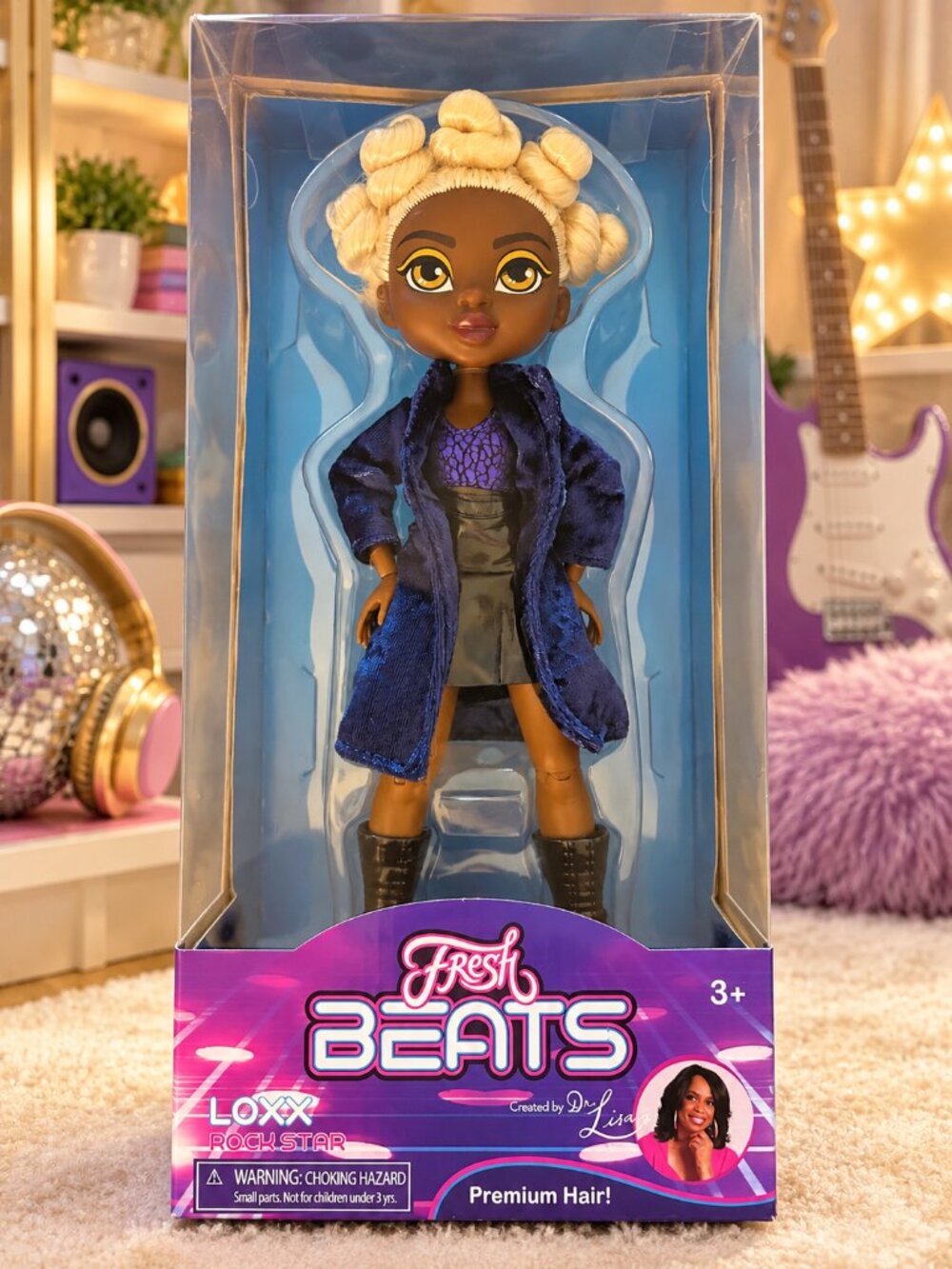 Fresh Beats LOXX Rock Star Fashion Doll Premium Hair Dr. Lisa New in Box